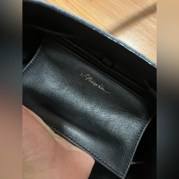 authentic 3.1 Phillip Lim Bucket Soleil Mini Drawstring Denim Cross Body Bag - Picture 10 of 10